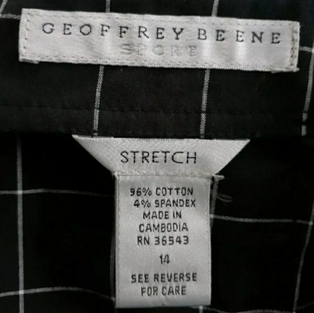 Geoffrey Beene Windowpane Straight Skirt - Picture 4 of 5